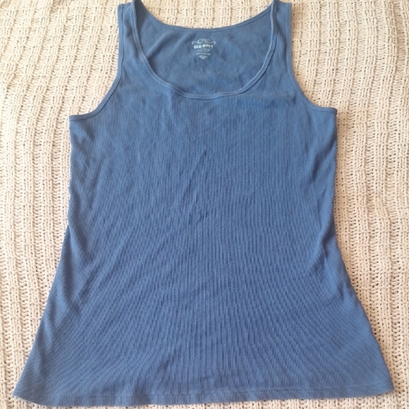 Old Navy Tops - Old Navy Women's Ribbed Blue Crew Neck Tank Top Size XL/TG